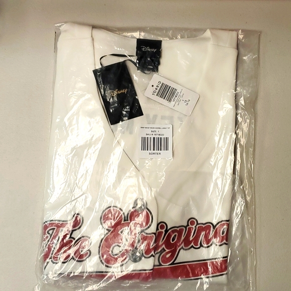 ❤️NWT VINTAGE TORRIID MICKEY MOUSE BASEBALL JERSEY SHIRT - DISNEY TOP BUTTONS - Picture 4 of 10